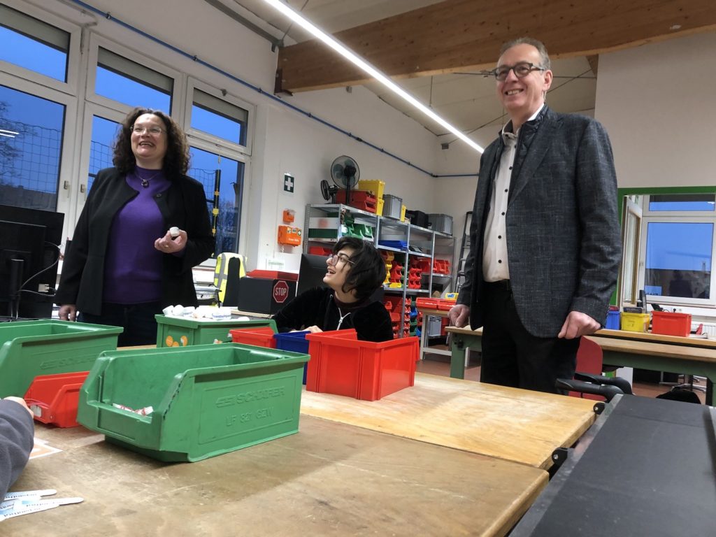 Bonner Werkstätten Lebenshilfe Bonn gG Nahles besucht Berufliche Bildung